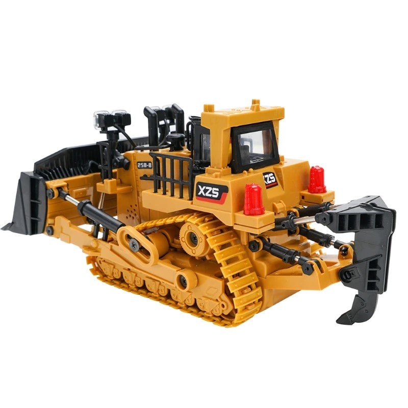 RC Bulldozer 1:24 voor Kinderen – Met LED, Metalen Scheplepel en 2.4GHz Besturing