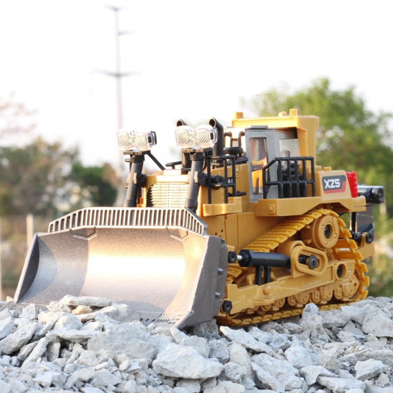 RC Bulldozer 1:24 voor Kinderen – Met LED, Metalen Scheplepel en 2.4GHz Besturing