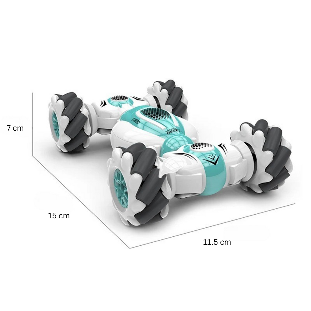 StuntDrive RC Stuntauto – Dubbelzijdige Afstandsbediening Auto met Handbesturing | Snelheid tot 30 km/h