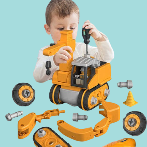 Bouwspeelgoed met Kindvriendelijke Boor – Creatieve 100 procent Bouwset voor Ontwikkeling en Motoriek