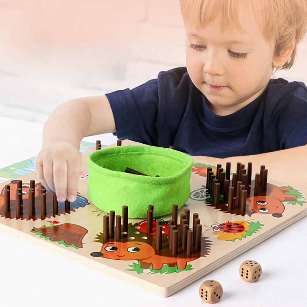 Montessori Rekenspel Egeltjes – Houten Telspel