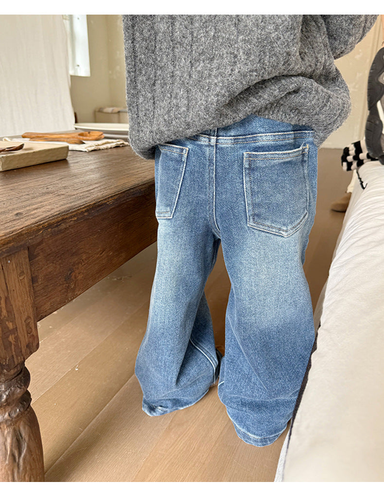 Flair Jeans Spijkerbroek - Urban Sprout Meisjes, Blauw, Katoen, Denim, 1-8 Jaar