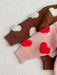 Gebreide Trui - Knitted Love Meisjes, Roze/Bruin, Katoen, 0-3 Jaar-More For Mini