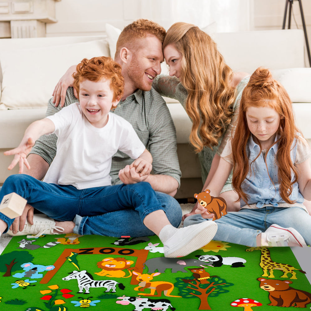 Viltbord Kind – Creatief Speelbord met Dieren (1+)