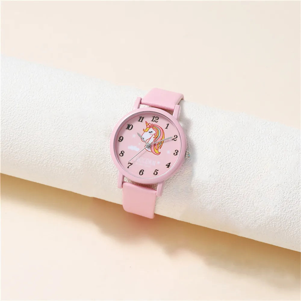 Unicorn Kinderhorloge – Leerzaam Horloge voor Meisjes met Eenhoorn Design