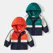 Regenjas - Thim Jongens, Groen/Oranje/Blauw, Polyester, Maat 2-8 Jaar-More For Mini
