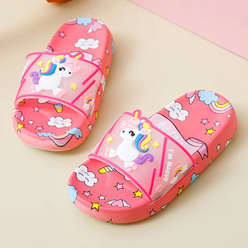 Unicorn Kinder Slippers – Antislip Badslippers voor Meisjes