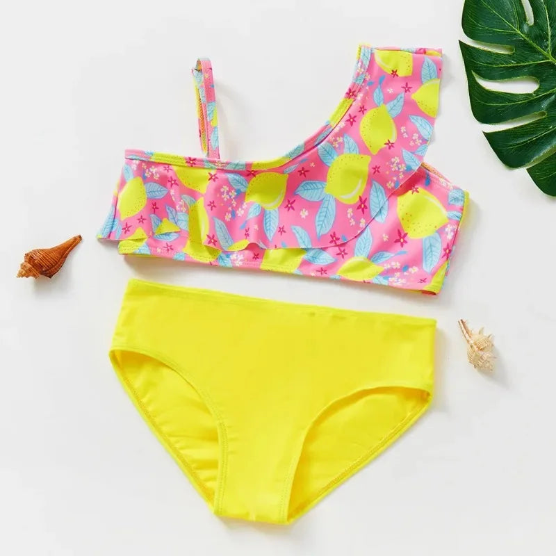 Meisjes Tankini Badpak Zeemeermin Print – Zomer Strandkleding | 3-12 jaar
