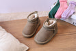 Enkellaars - Noua Unisex, Bruin/Zwart/Grijs, Suède, Maat 18-25-More For Mini