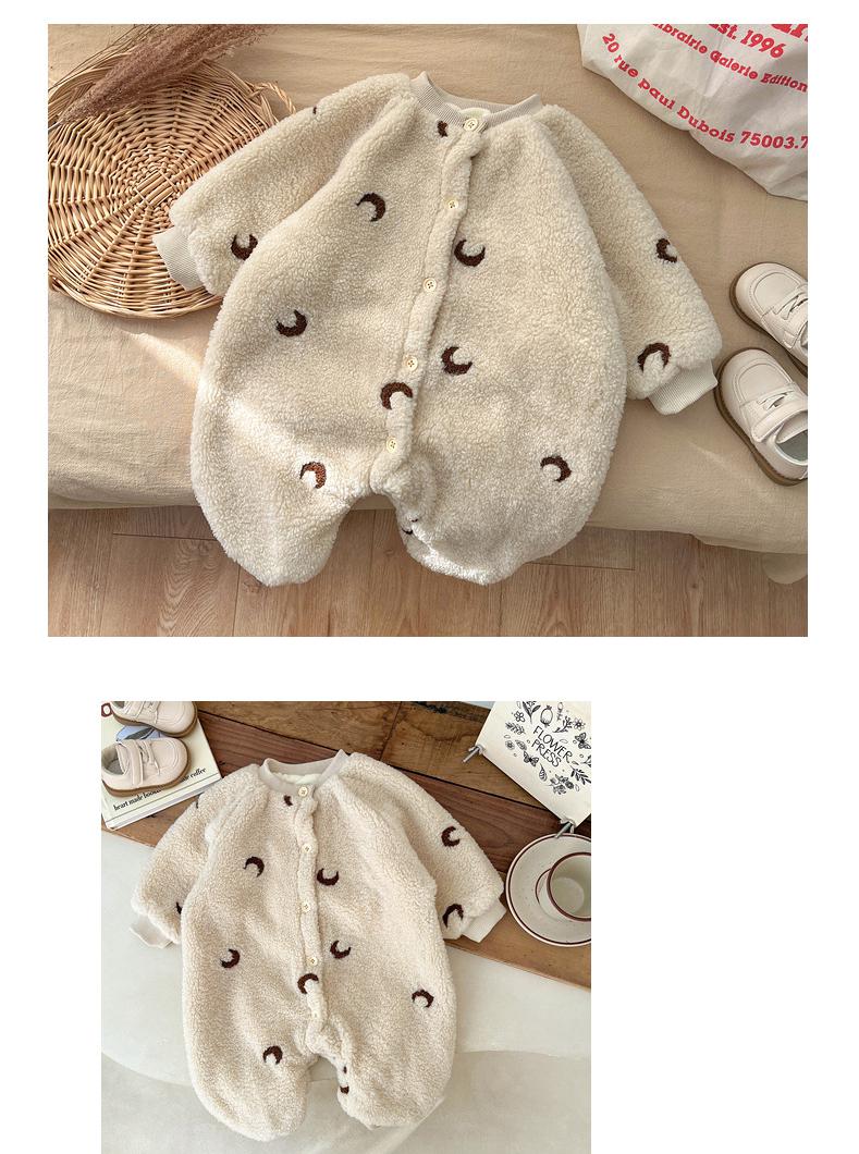 Jumpsuit/Overall met Manen - MoonDreamer Baby, Unisex, Beige, Katoen, Maat 0-3 Jaar