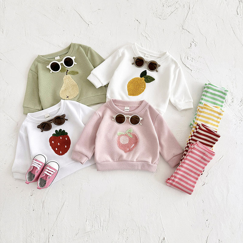 Set met Legging en Sweater - BerryBabe Meisjes, Roze/Geel/Groen, Katoen, Maat 0-3 Jaar