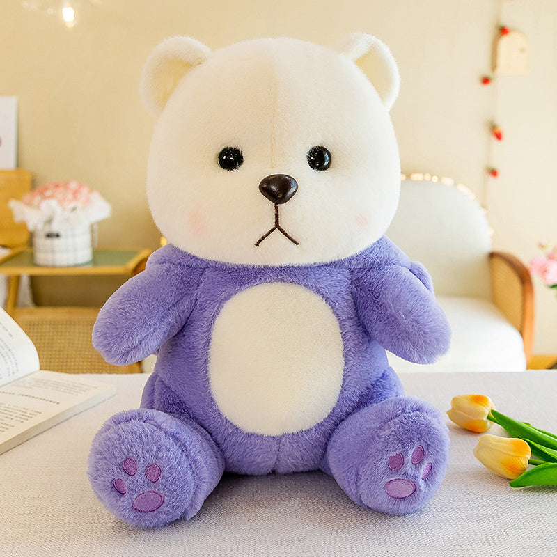 Pluche knuffelbeer 2-in-1 met afneembaar hoedje – zachte vulling, handwasbaar | teddybeer