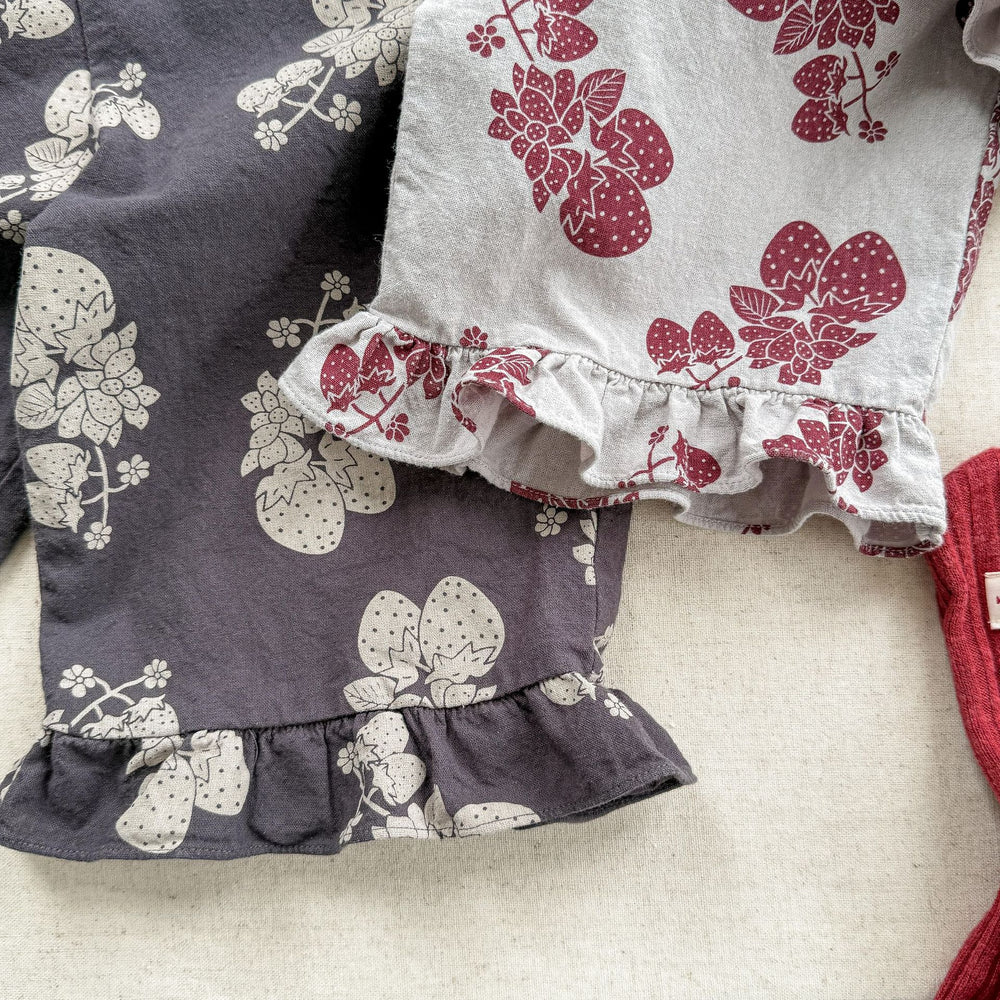 Lunea Kids Flora Ruffle Jumpsuit Meisje – Zomer Jumpsuit Katoen – Bloemenprint – Ruches – 0-6 Jaar – Luchtige Kinderkleding
