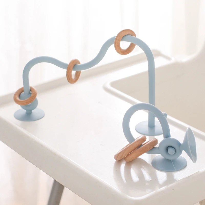 Stacky Fun Siliconen Ring Tafelspel – Educatief Speelgoed voor Baby’s en Peuters