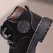 Schoen met wol - Lisi Unisex, Zwart/Bruin, Leer, Maat 16-20-More For Mini