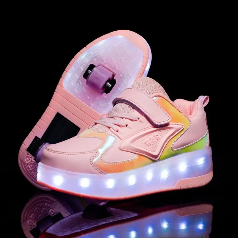 LED Rolschoenen Kind – Sneakers met Wieltjes voor Spelen & Rollen
