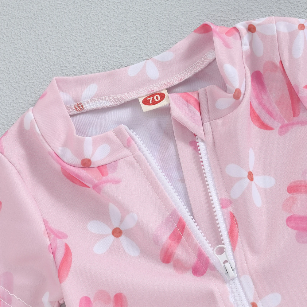 Bloomini Zwemset Meisjes | Zwemromper & Zonnehoed | UV-Bescherming | Sneldrogend | 1-4 Jaar