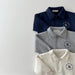 Set met Broek en Trui - Winter Luxe Jongens, Wit/Grijs/Blauw, Katoen, Maat 0-5 Jaar-More For Mini