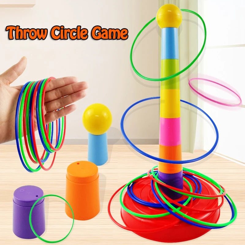 Ringwerp Spel voor Kinderen – Stapeltoren & Ring Toss | Binnen & Buiten