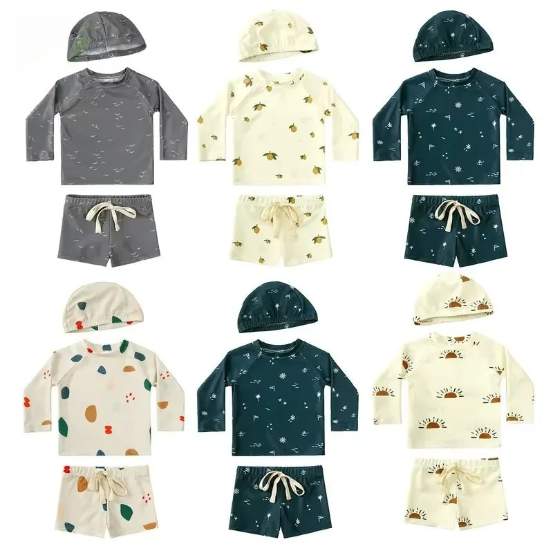 Baby Jongens UV Zwemset met Hoed – UPF 50+ | 9M-7 jaar