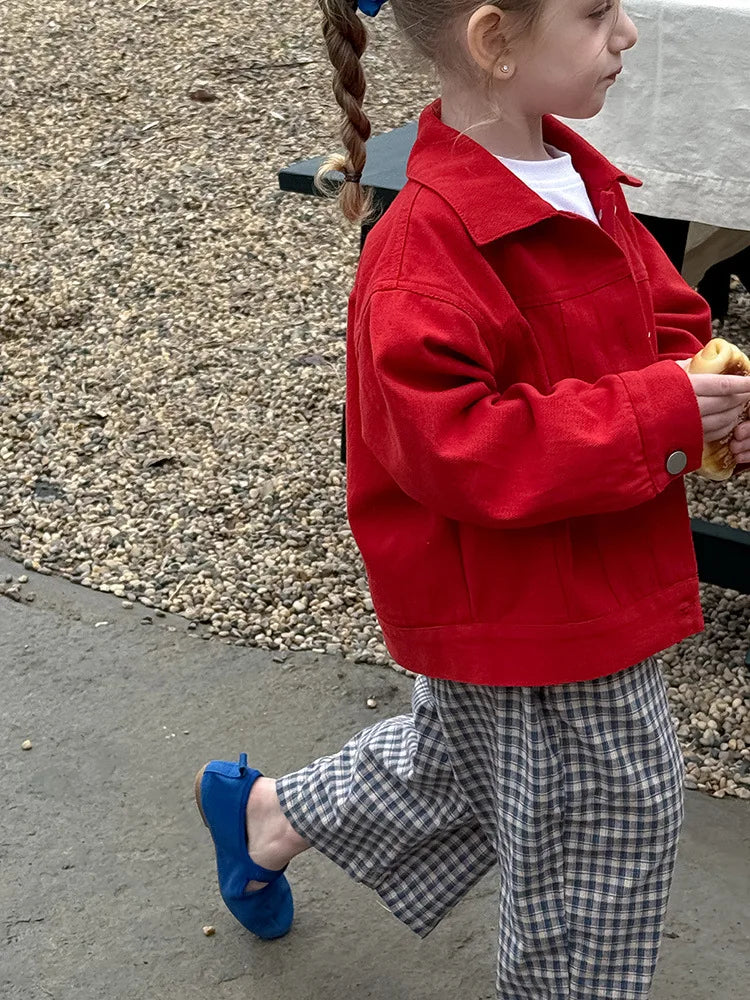 LUNÉ Kinderjas met borduring | Unisex Jas van Katoen (1–9 Jaar)
