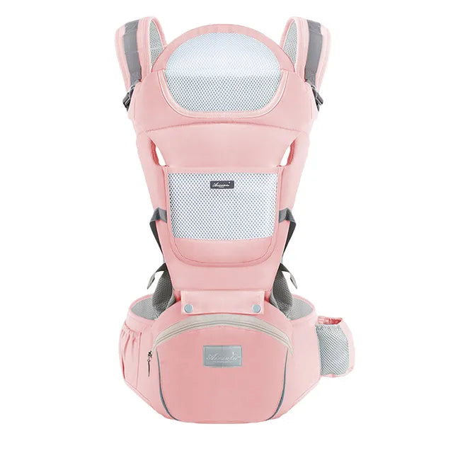 Unisex Baby Draagzak Grijs 6-in-1 Verstelbaar Comfortabel Katoen-More For Mini