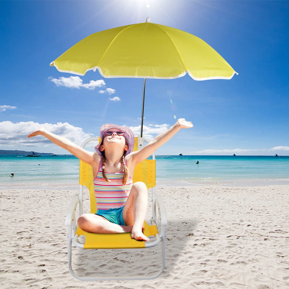 Opvouwbare Kinderstrandstoel met Parasol – Licht & Compact