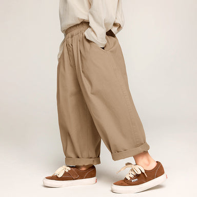 Broek - Dean Unisex, Khaki/Grijs, Katoen, Maat 2-7 Jaar-More For Mini