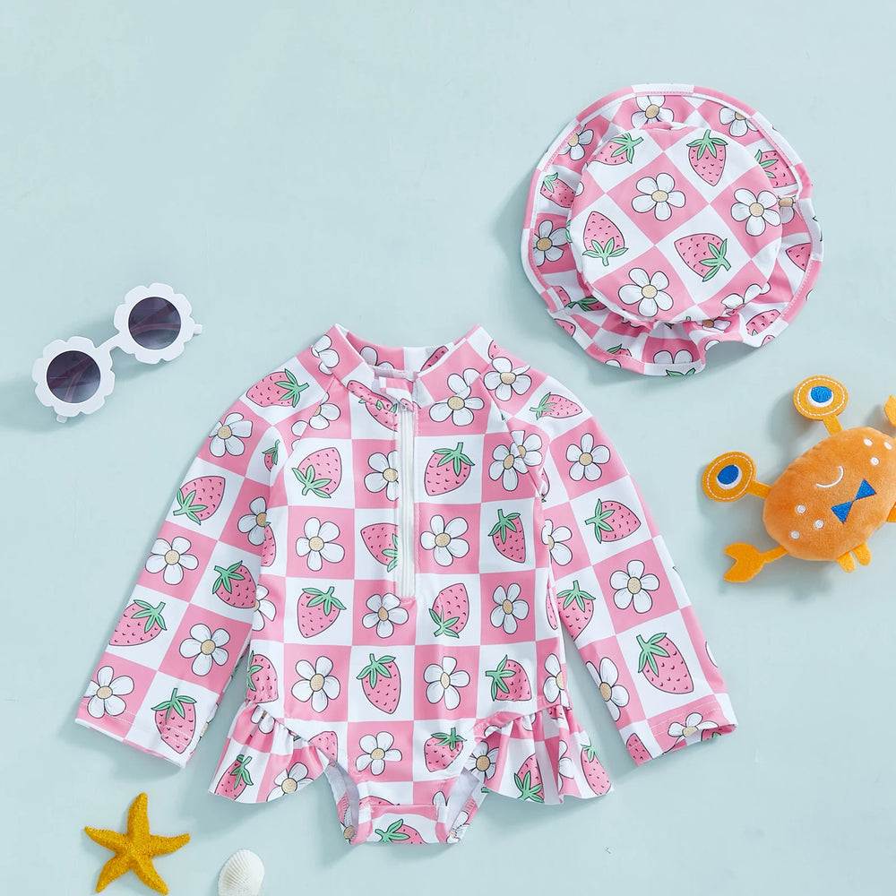 UV Zwemset Baby & Peuter met Hoed – Zwemkleding 6M–3 Jaar