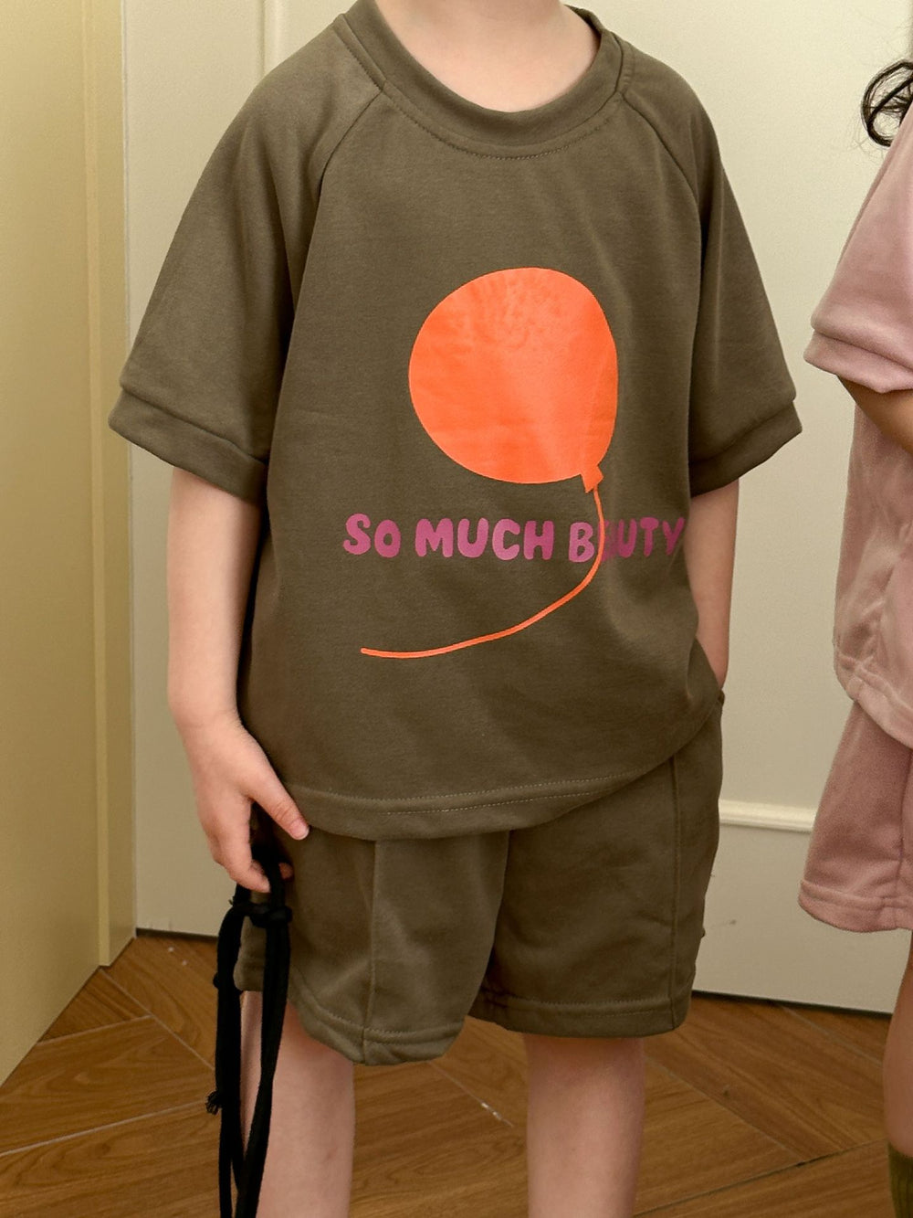 SunPop Zomerset voor Kinderen – Uniseks Shirt & Short met Zonprint | Bonbini Kids | Maat 0–9 Jaar