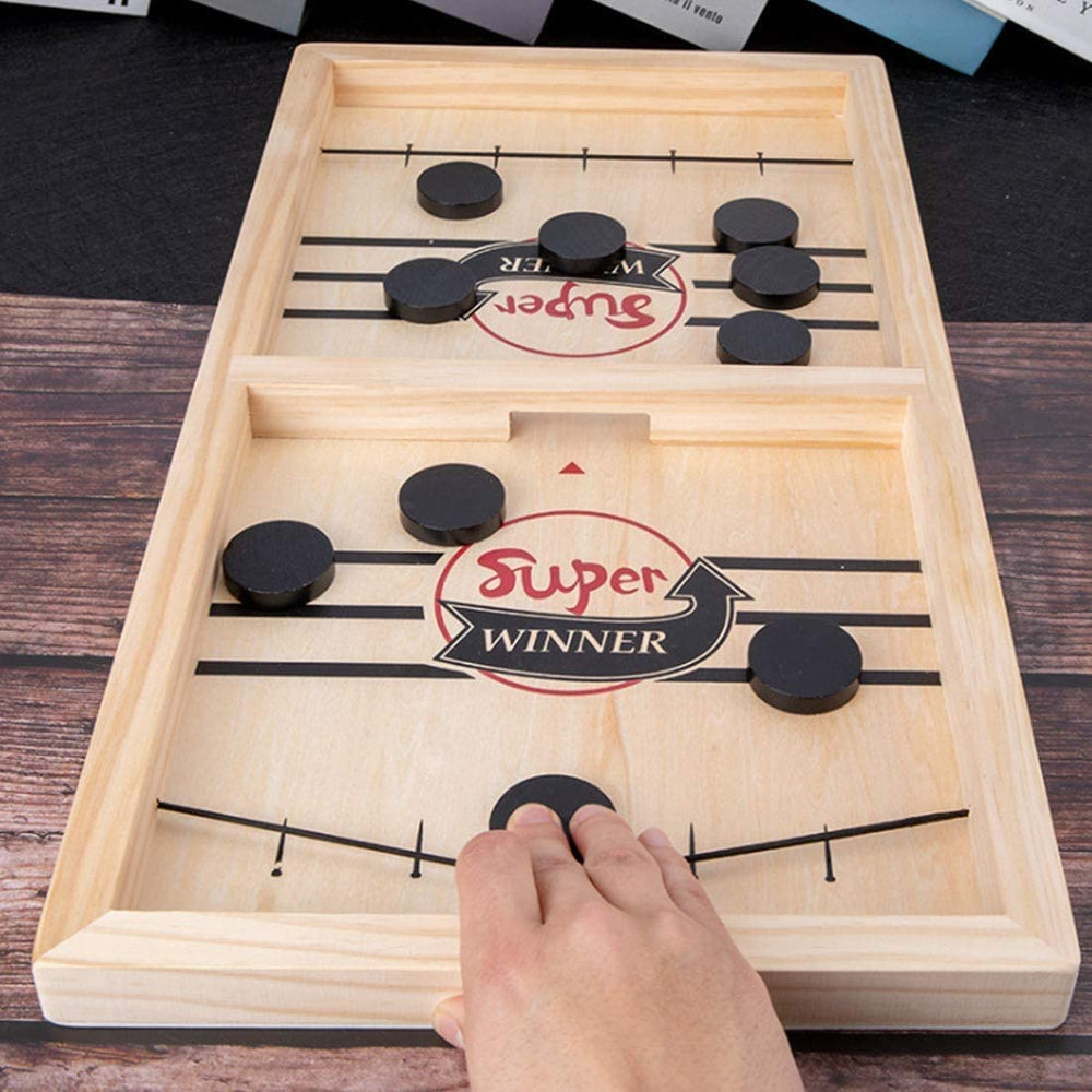 2-in-1 Tafelspel – Sjoelen & Tafelvoetbal Set
