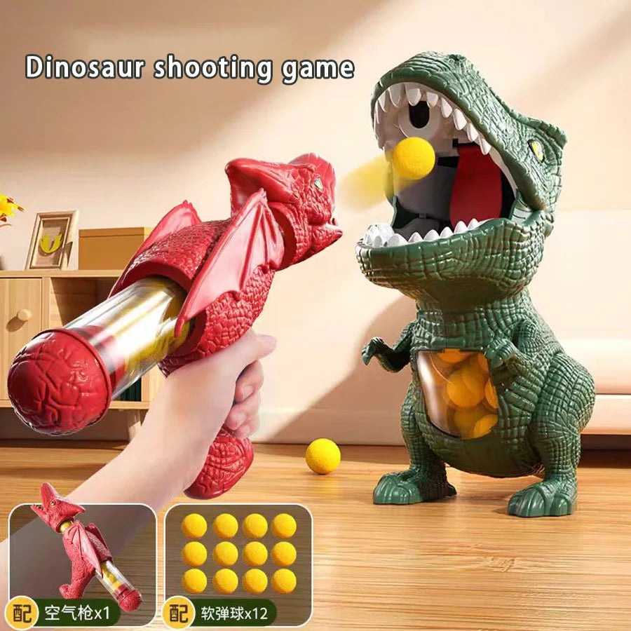 Dinosaurus Schietspel Kinderen – T-Rex Ball Shooter met Foam Ballen
