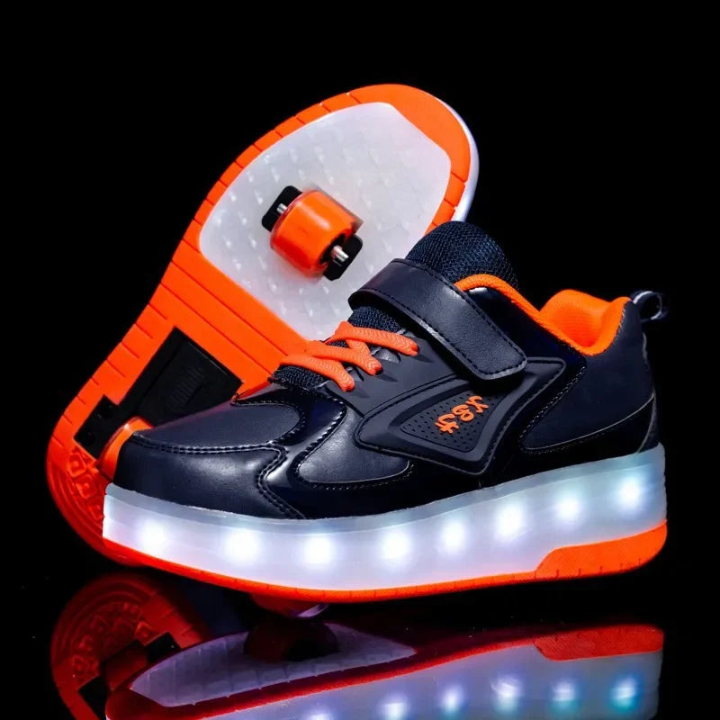 LED Rolschoenen Kind – Sneakers met Wieltjes voor Spelen & Rollen