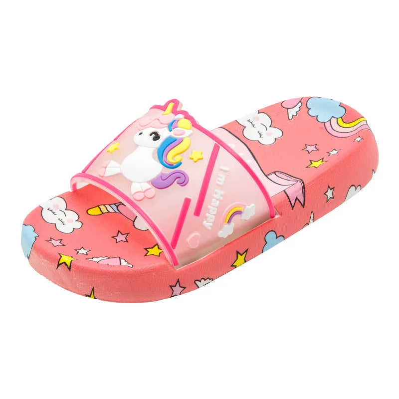 Unicorn Kinder Slippers – Antislip Badslippers voor Meisjes
