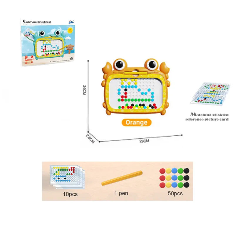 Crabby Magneto – Magneettekenplaat voor Creatief & Rommelvrij Spel
