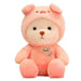 Pluche knuffelbeer 2-in-1 met afneembaar hoedje – zachte vulling, handwasbaar | teddybeer