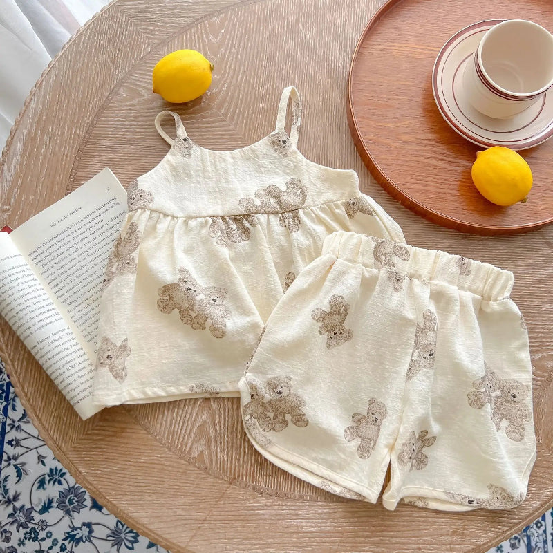 Zomers Baby Setje – Luchtige Tanktop & Korte Broek | Comfortabel & Ademend | Maat 1-24 maanden