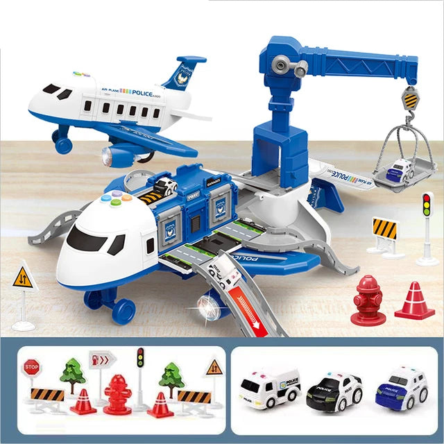 Speelgoedvliegtuig - Interactief Beroepsvliegtuig, Jongens, Geel/Blauw/Rood, +1 Jaar-More For Mini
