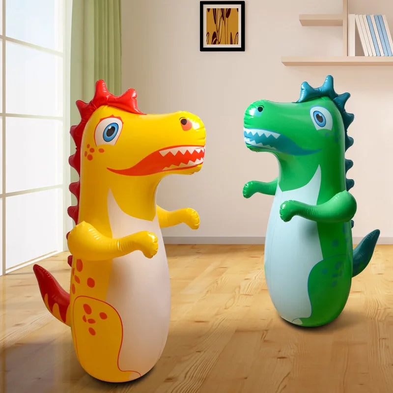 Opblaasbare Dino Bokszak voor Kinderen – Terugverend Binnenspeelgoed