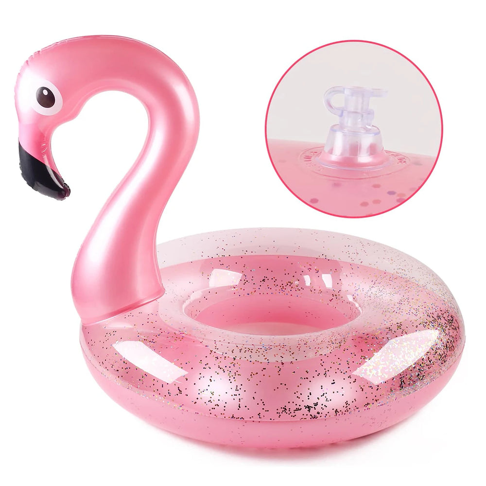 Flamingo Zwemband Glitter – Opblaasbare Pool Float | Strand & Zwembad
