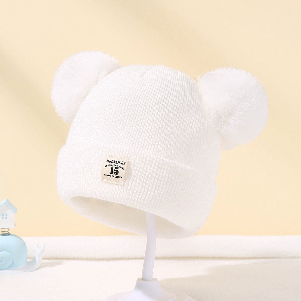 FrostLoom Warme Baby Muts met Pom – Zachte Wintermuts voor Kinderen van 0–3 Jaar
