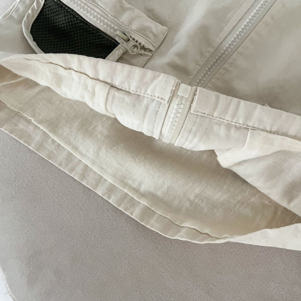Kinder Jas met Capuchon – Lichtgewicht Windbreaker Beige/Bruin (0–8 Jaar)