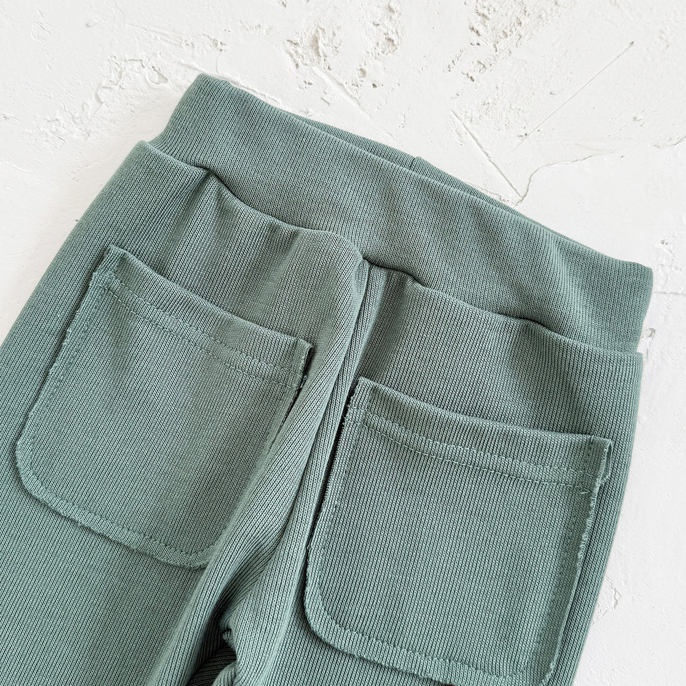 Joggingpak met Ananas - Aloha Adventure Unisex, Beige/Groen, Katoen, Maat 0-3 Jaar