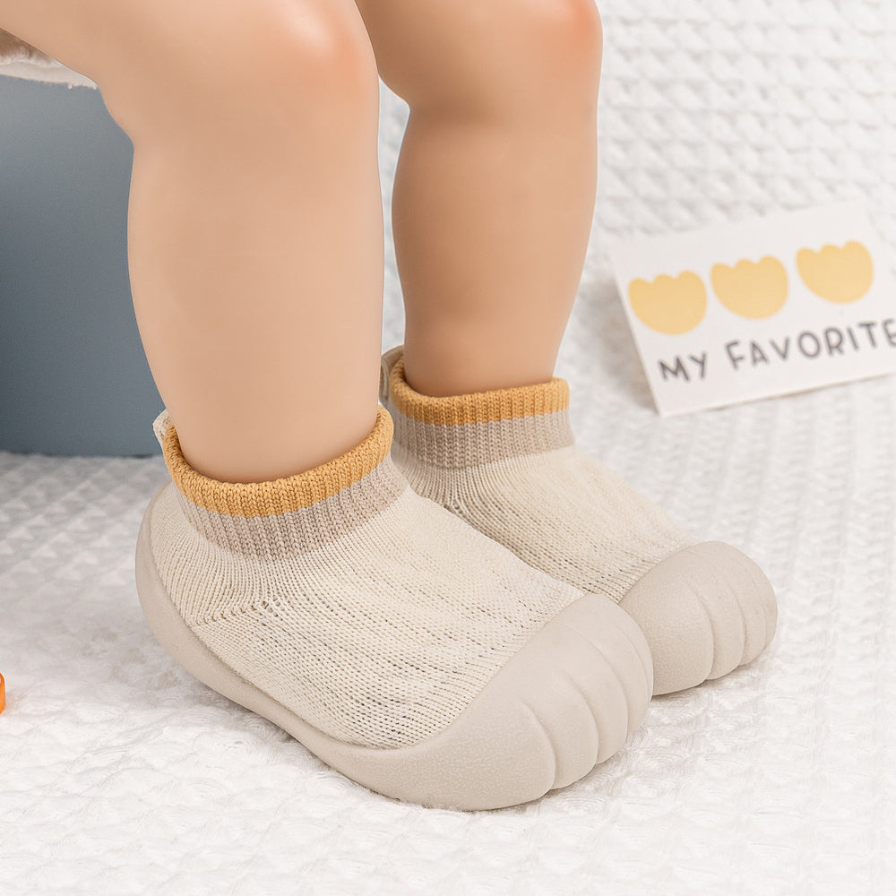 Babyslofjes met Antislip Zool – Flexibele Slof met Sokdesign voor Baby’s & Peuters (0-24 Maanden)