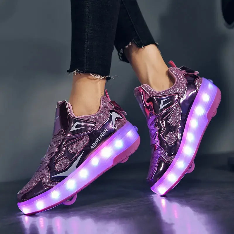 LED Rolschoenen Kind – Sneakers met Wieltjes voor Spelen & Rollen