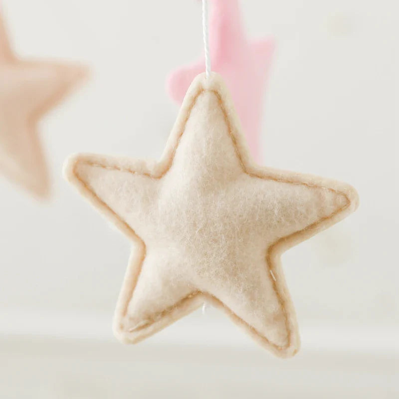 Wiegmobiel hout baby – babymobiel met beren en sterren