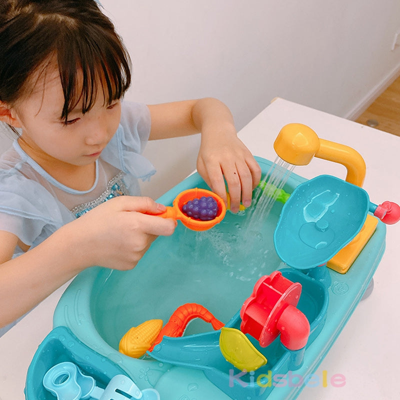 SplashSink 2-in-1 Speelgootsteen & Visspel met Stromend Water | Interactief Waterspeelgoed (2–6 Jaar)