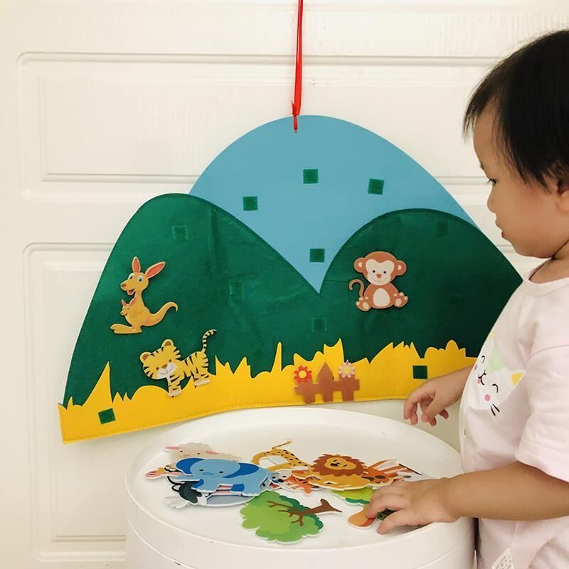 StoryWeave Felt Learning Board – Educatief Viltbord voor Creatief Spel & Verhalen