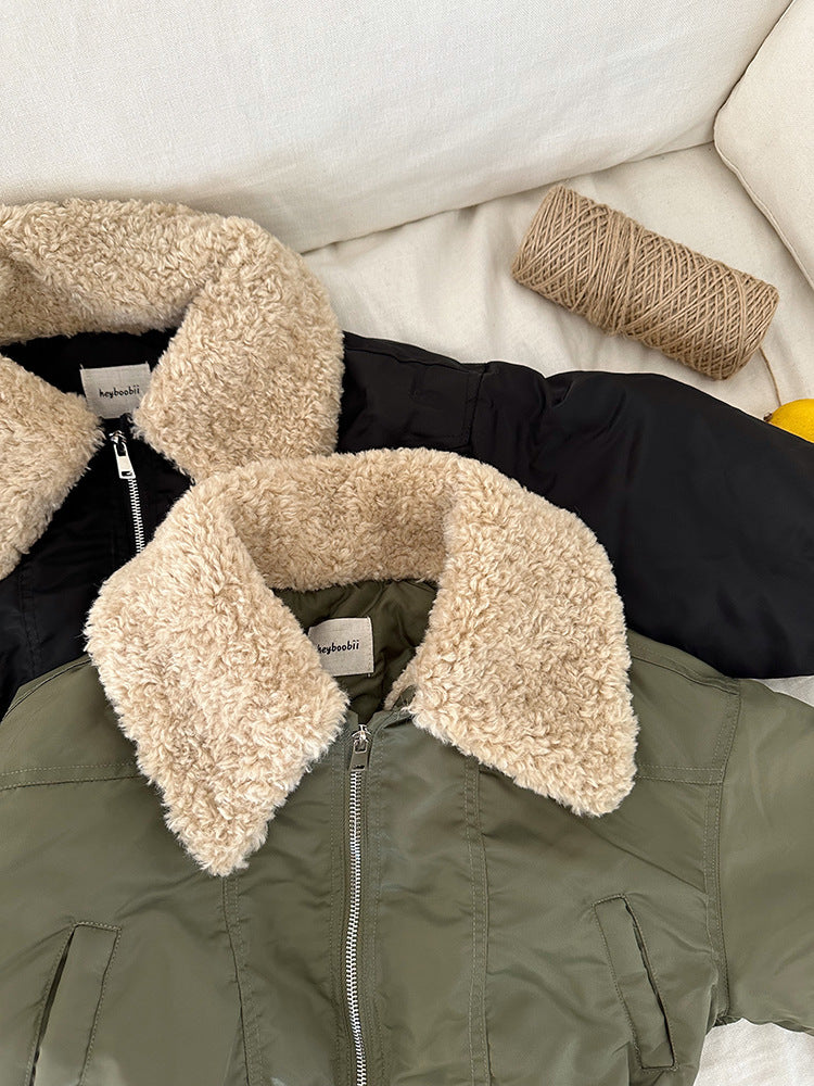 Bomber Jas - Frosty Club Meisjes, Zwart/Groen, Polyester, Maat 1-8 Jaar