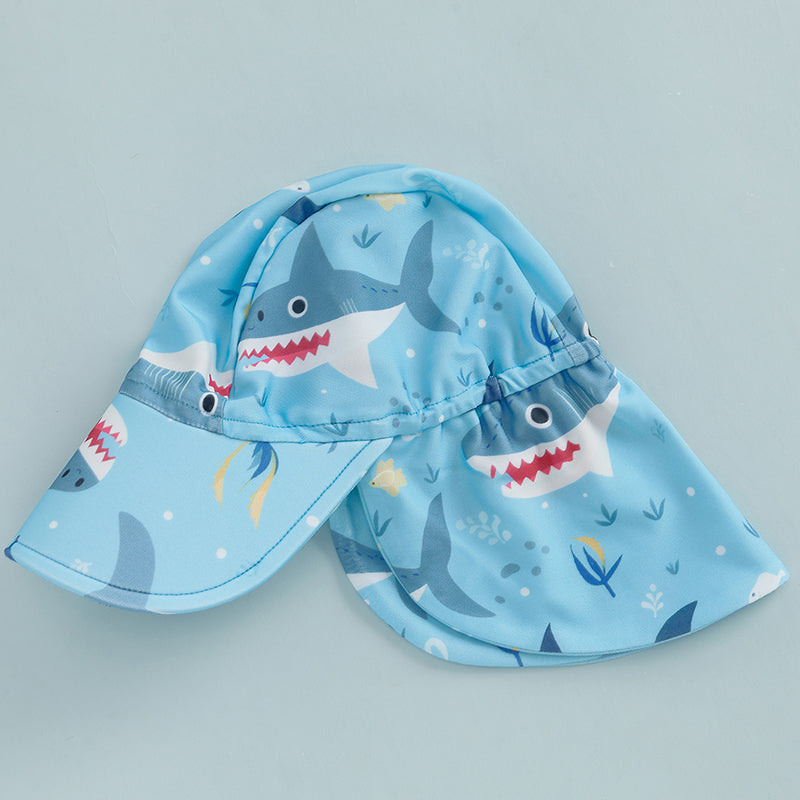 Finfin UV Zwempak Baby & Peuter – Haaienprint Zwempak met Zonneklep (0-5 Jaar) – UPF50+ Zonnebescherming